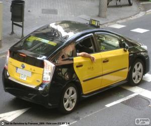 yapboz Barcelona taksi